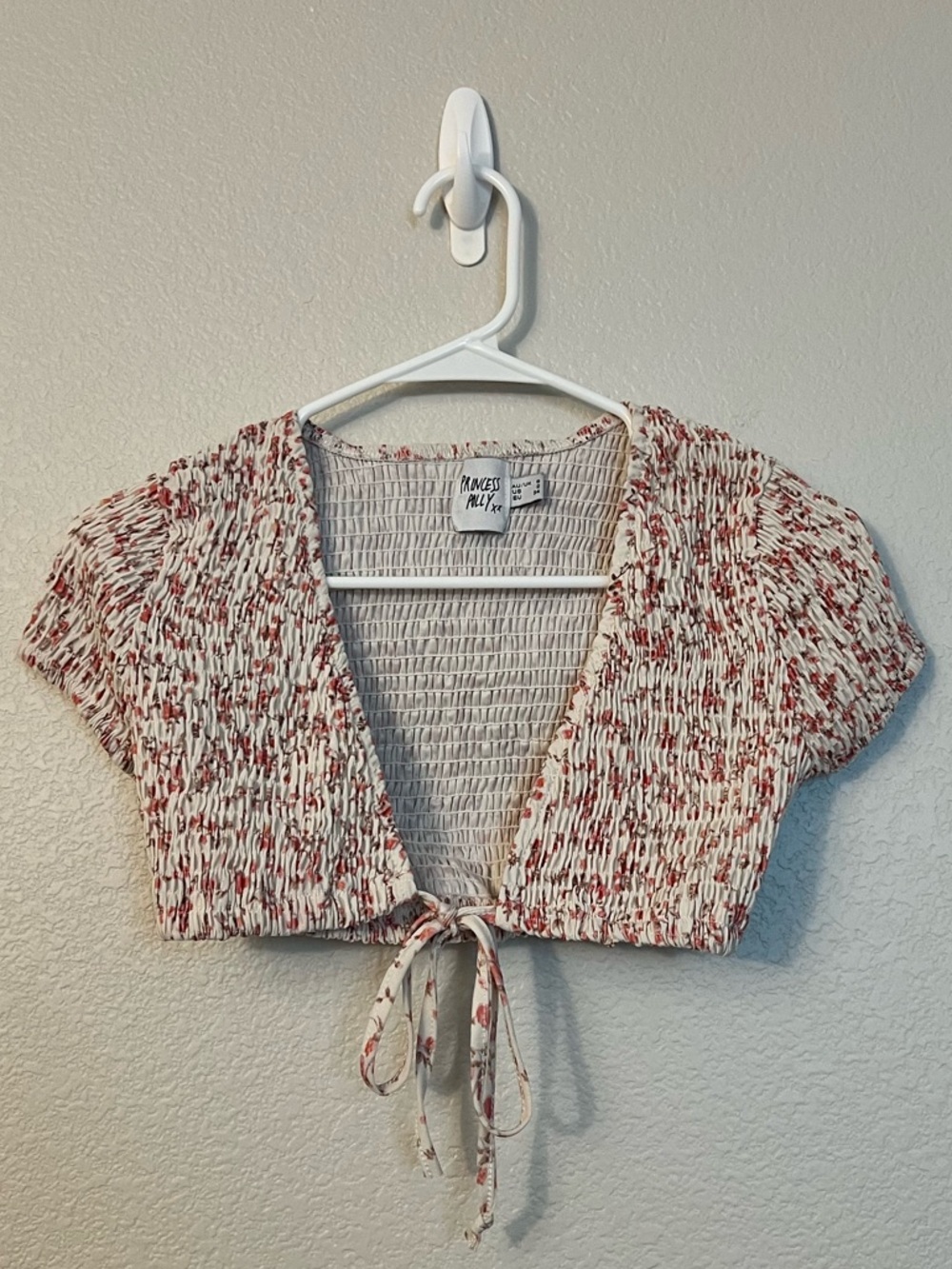 NWOT Princess Polly Cream Knit Crop Top Women’s | Size 2